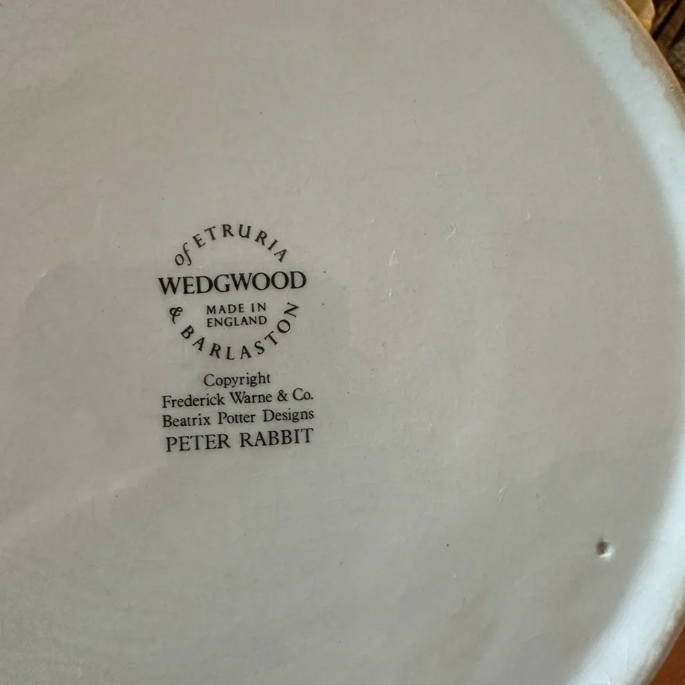 Wedgwood Peter Rabbit Childs Bowl and Cup Dish Set with Fork